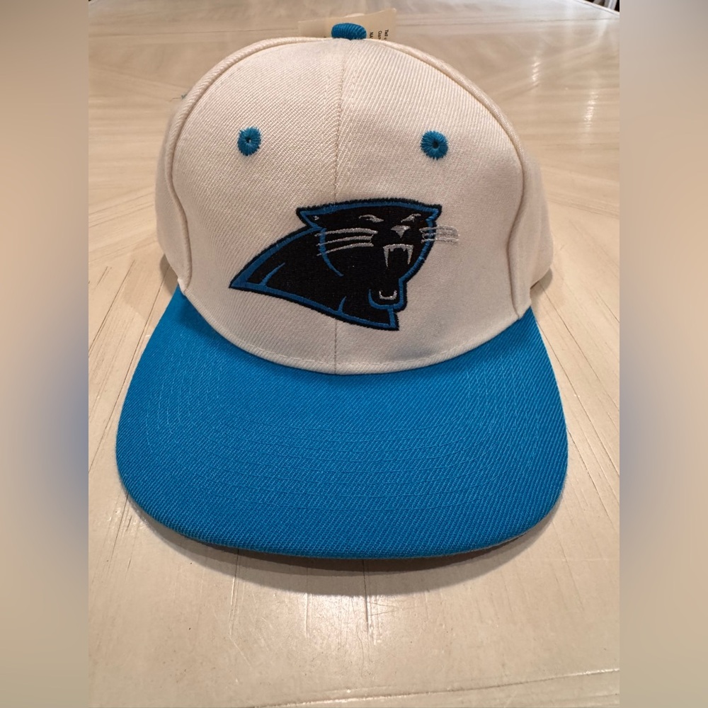 Vintage 90s Carolina Panthers NFL Game Day Snapback Hat NWT Deadstock Cap